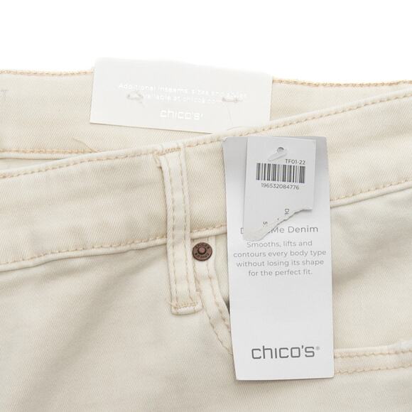 Chico's Off-White Define Me Denim Bootcut Jeans Size 20 - Picture 9 of 14